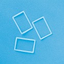 Hamanaka plastic element, rectangle, 20x30 mm