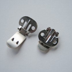 Hamanaka shoe clips, 14x27 mm, silver