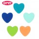 Opry Silicone beads heart 19x20mm, 5pcs, AST3