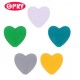 Opry Silicone beads heart 19x20mm, 5pcs, AST4