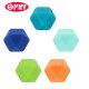 Opry Silicone beads hexagon 17mm, 5pcs, AST3