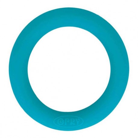 Opry Silicone teething ring 65 mm, turquoise