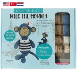 Tuva Amigurumi Crochet Kit - 004 Milo the Monkey