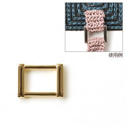 Hamanaka rectangular frame, gold