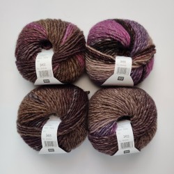 Rico Creative Melange Chunky - 051 Purple-Brown