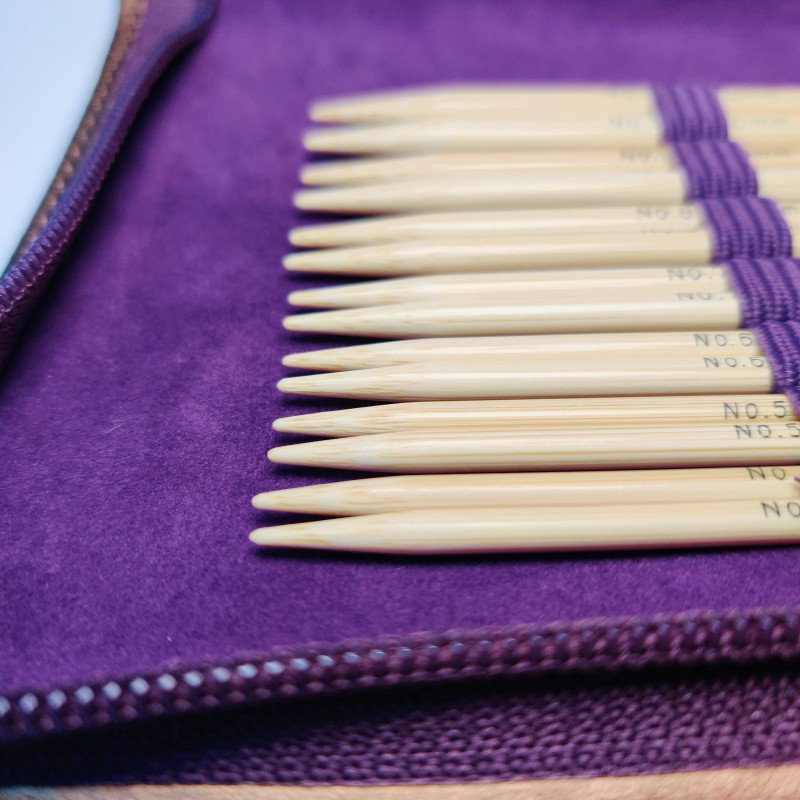 CarryC Interchangeable Bamboo Knitting Needle Set