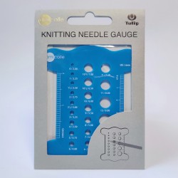 Tulip Knitting Gauge, blue