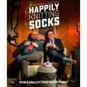Happily knitting socks - DenDennis and Mr. Knitbear