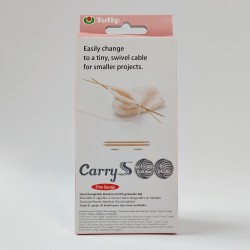 Tulip carryS Fine Gauge Interchangeable Bamboo Knitting Needle Set
