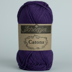 Scheepjes Catona 50g - 521 deep violet