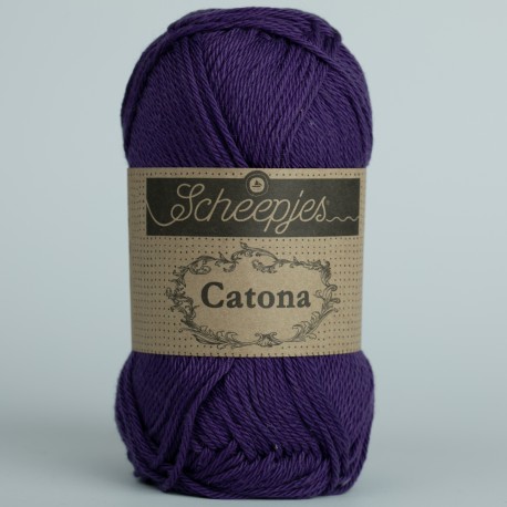 Scheepjes Catona 50г - 521 deep violet