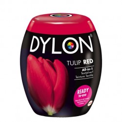 Dylon Pods textile fabric dye machine use - Tulip Red