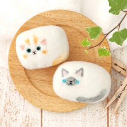 Набор для валяния "Валяное мыло. 2 кота" Hamanaka