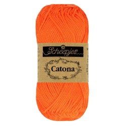 Scheepjes Catona 50г - 603 Neon Orange