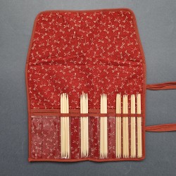 Seeknit Shirotake Bamboo DPNs Set 15 cm F Red