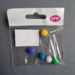Opry Silicone beads round 10mm, 5pcs, AST4