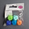 Opry Silicone beads hexagon 17mm, 5pcs, AST3