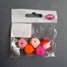 Opry Silicone beads hexagon 14mm, 5pcs, AST2