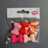 Opry Silicone beads bow 15mm, 5pcs, AST2