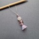 Ozevi Stitch Marker, lily of the valley, pink, 1ps