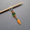 Ozevi Stitch Marker, green, carrot, 1ps