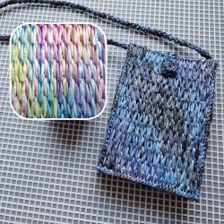 Kit "Crochet plastic canvas mini bag" (Unicorn)