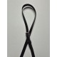 Leather bag handle, 1.5 cm, 120 cm, black