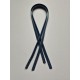 Sewn leather bag handle 1.5 cm, 80 cm, dark blue