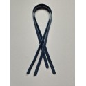 Sewn leather bag handle 1.5 cm, 80 cm, dark blue