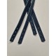 Sewn leather bag handle 1.5 cm, 80 cm, dark blue