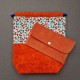 Ozevi project bag with organizer, foxes