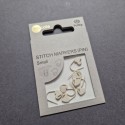 Tulip Stitch Markers White Hearts