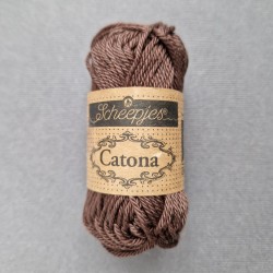 Scheepjes Catona 25г - 162 Black Coffee