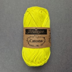 Scheepjes Catona 25г - 601 Neon Yellow
