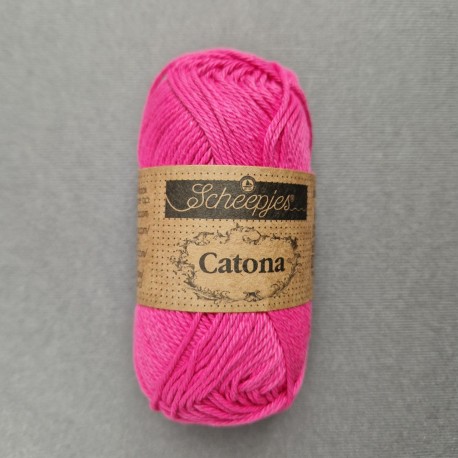 Scheepjes Catona 25г - 604 Neon Pink
