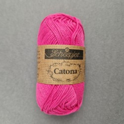 Scheepjes Catona 50г - 604 Neon Pink