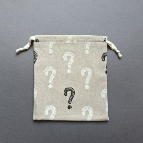 Mini Ozevi project bag, question mark