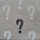 Mini Ozevi project bag, question mark