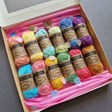 Scheepjes Catona Set 'Watercolor' (12 pcs)