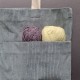 Knitter's bag, velvet