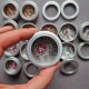 Set of stitch markers (30 silver + 1 main pink)