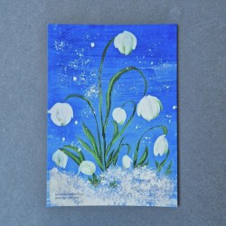 Charity postacard "Snowdrops"