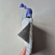 Handmade cotton boucle fabric Cat Bag S Gray