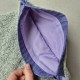Handmade cotton boucle fabric Cat Bag M Lavender