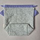 Boucle fabric Bag Fluffy Cat Violet