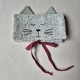 Handmade fabric Cat Bag M + Cat Case Raspberry