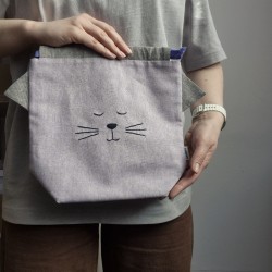 Fabric Purr-Bag Lilac