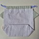 Handmade cotton fabric Cat Bag M Lilac