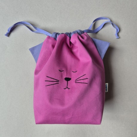 Fabric Purr-Bag Fuchsia