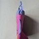 Handmade cotton fabric Cat Bag M Fuchsia